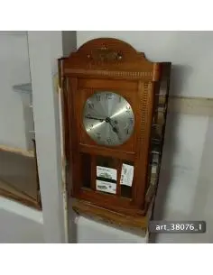 Reloj caja madera de cuerda...