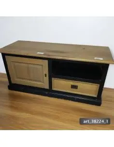 Mueble tv madera 121x55x45h...