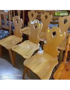 Pack 6 sillas madera macizas