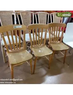 Pack 3 sillas de madera...