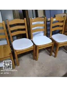 Pack 4 sillas madera roble